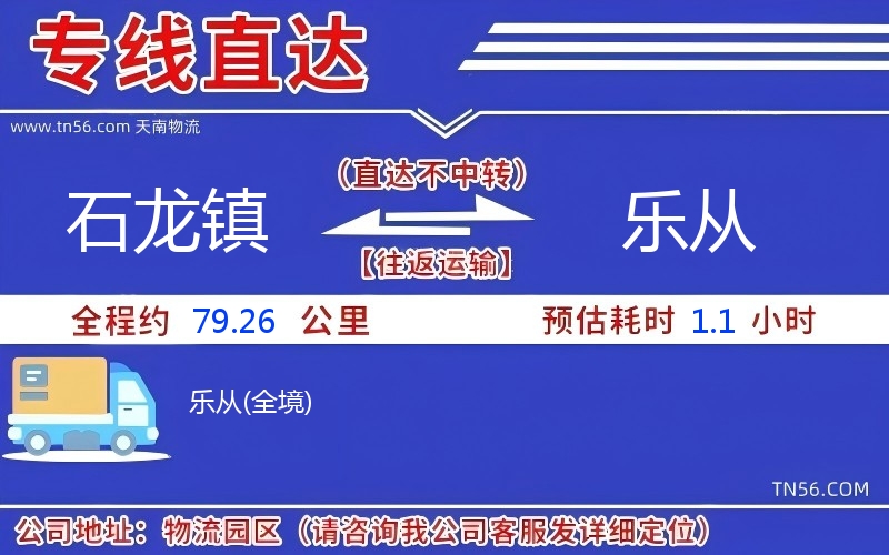 石龍鎮到樂從物流公司 石龍鎮到樂從物流公司